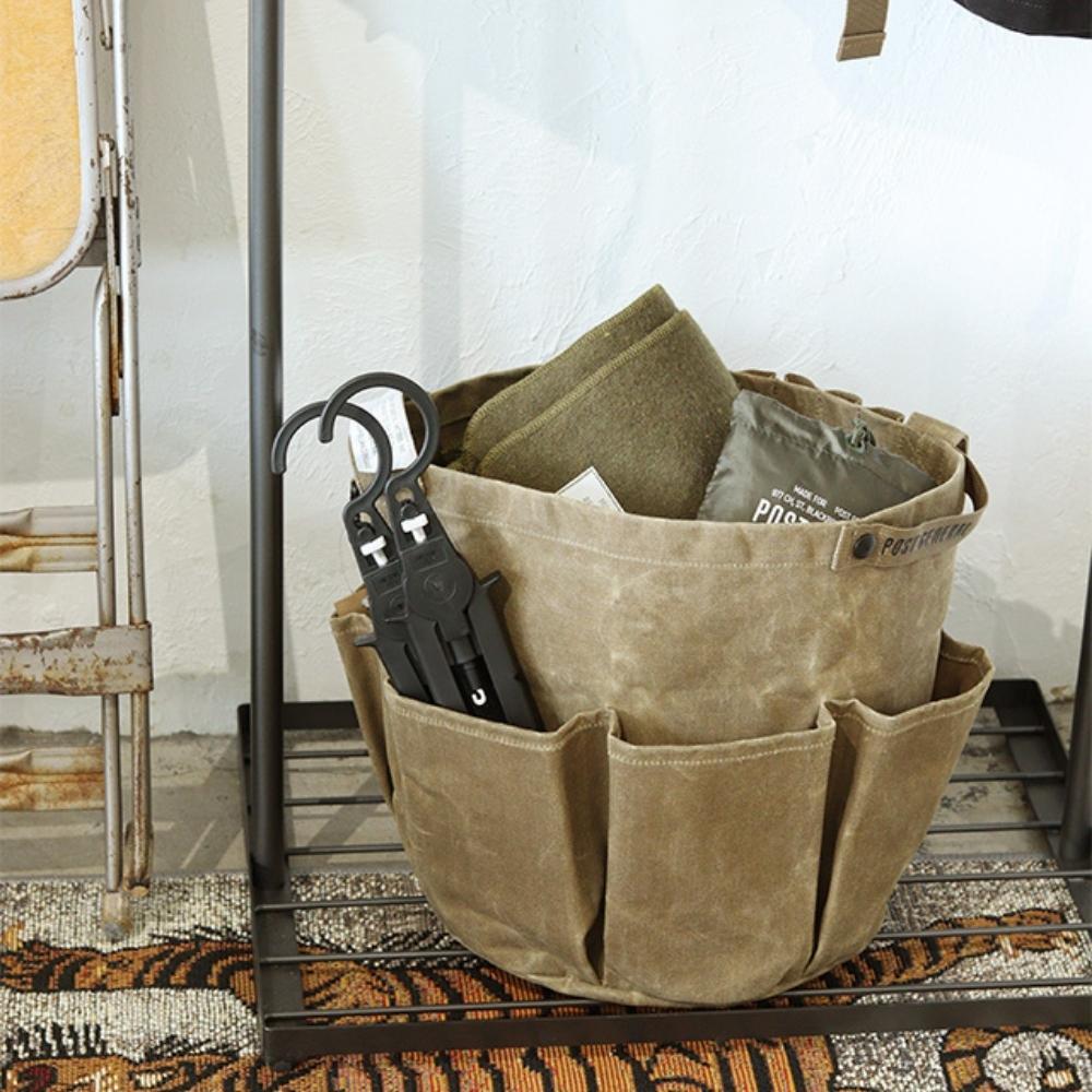 Post General Waxed Canvas Tool Bag Round