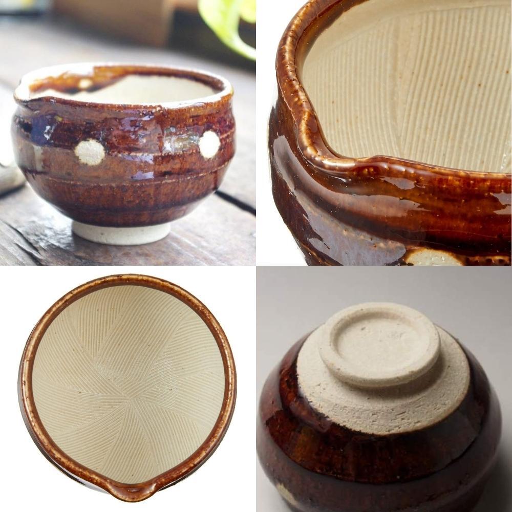 Japanese Ceramic Suribachi Mortar & Pestle Seasoning Set