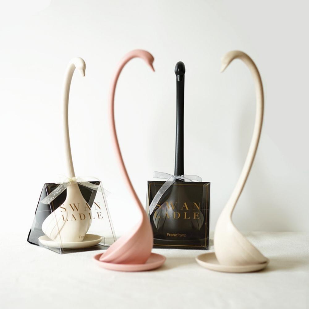 Francfranc Swan Ladle Set with Saucer