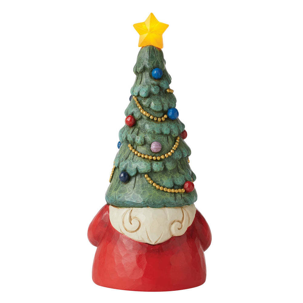 Heartwood Creek Jim Shore Christmas Tree Lighted Gnome