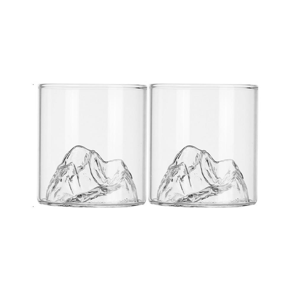 Mount Fuji Inspired Whiskey Glass (Set of 2)