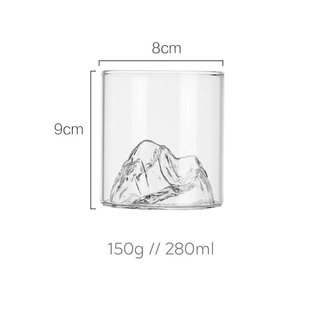 Mount Fuji Inspired Whiskey Glass (Set of 2)