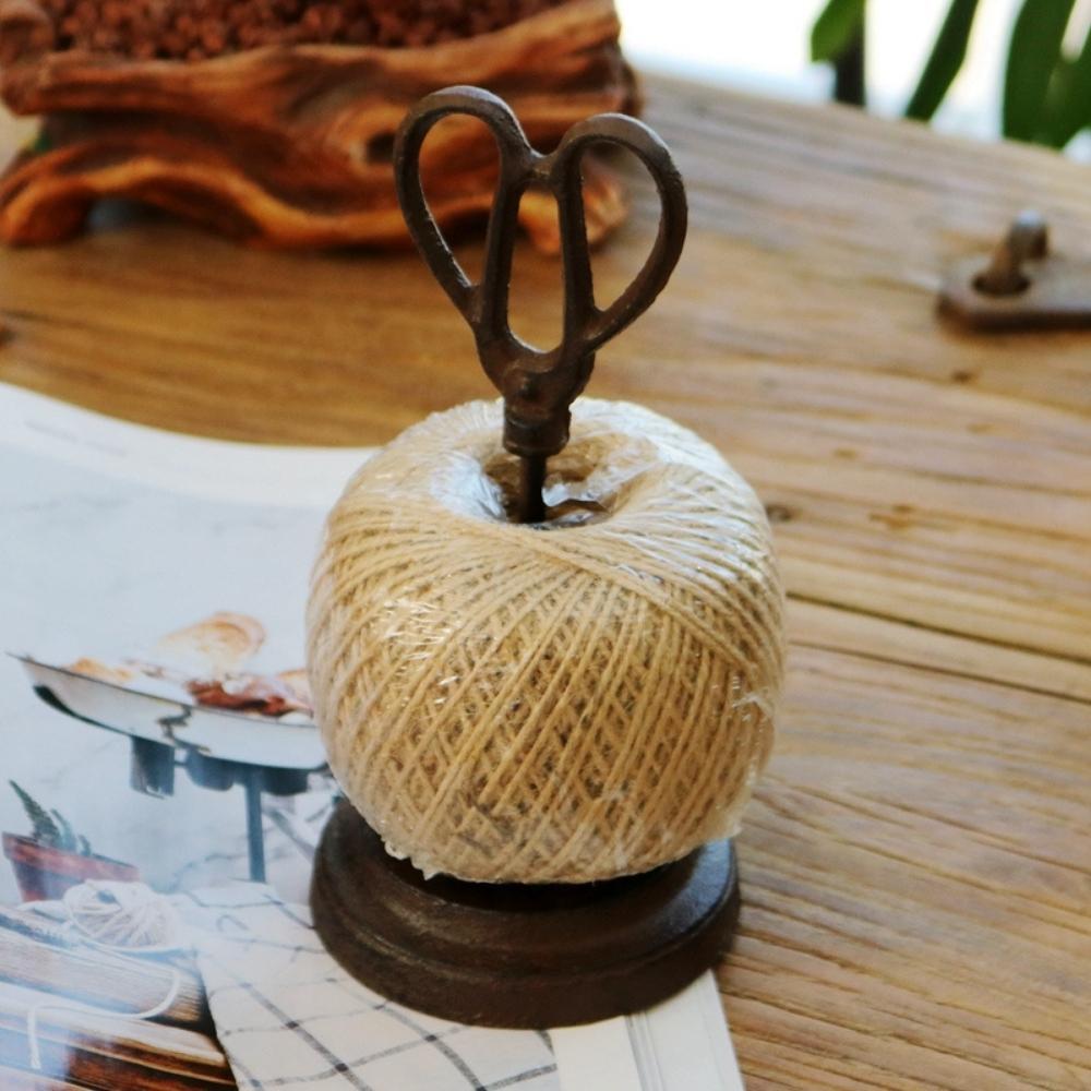 Vintage Cast Iron Scissors Twine Dispenser