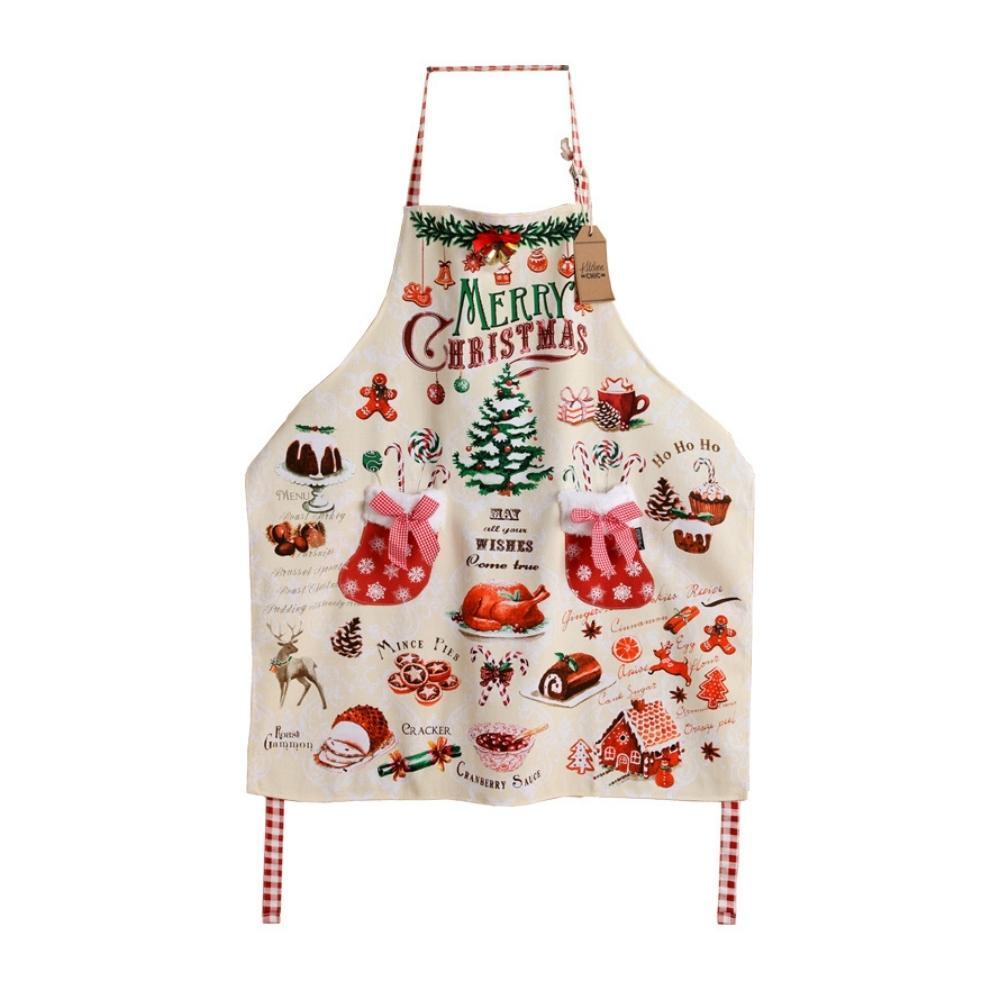 Vintage Retro Merry Christmas Apron