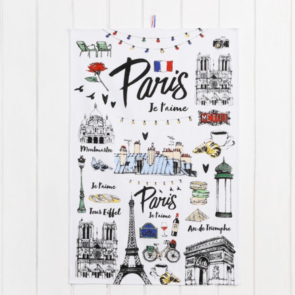 Jet'aime Paris Kitchen Tea Towel