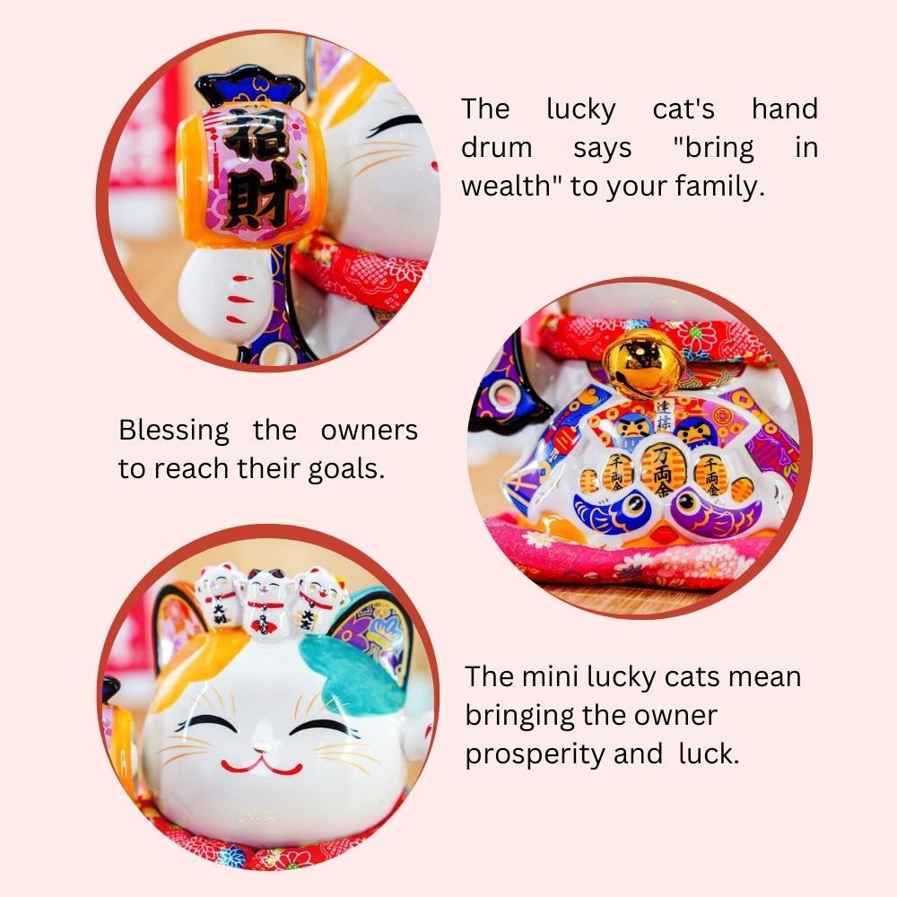 Maneki-Neko Bring in Wealth Ornament 28cm Lucky Cat