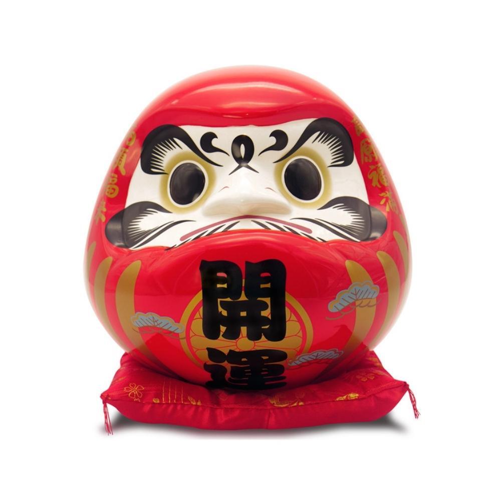 Japanese Red Daruma Ceramics Ornament 25cm