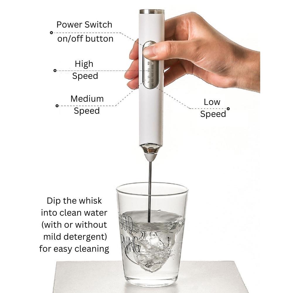 Handheld USB Rechargeable Milk Frother/Electric Whisk
