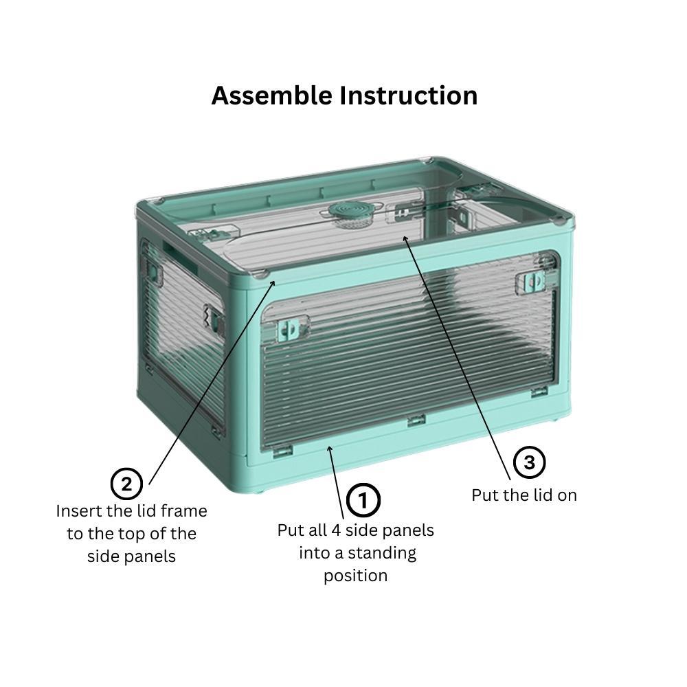 Outdoor Camping Transparent Folding Storage Box