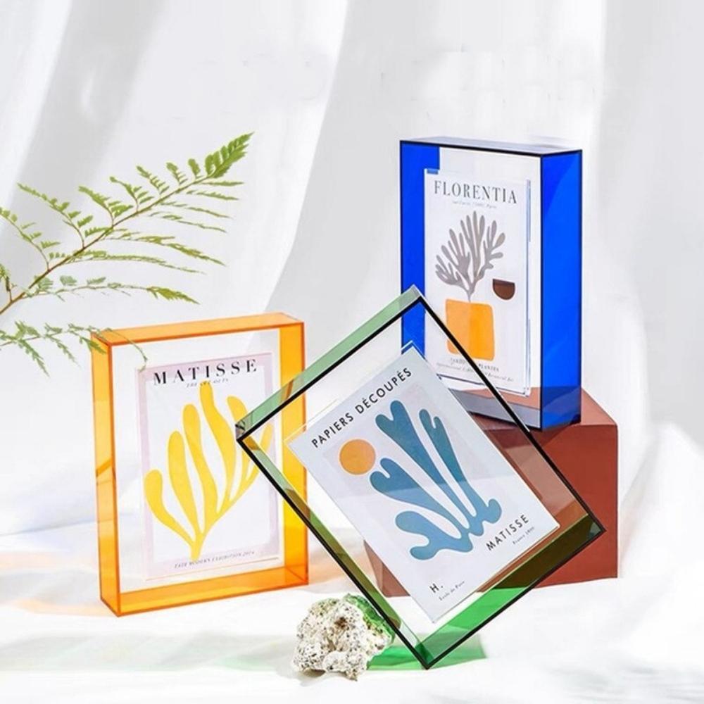 Dazzling Colourful Acrylic Floating Photo Frame 4x6