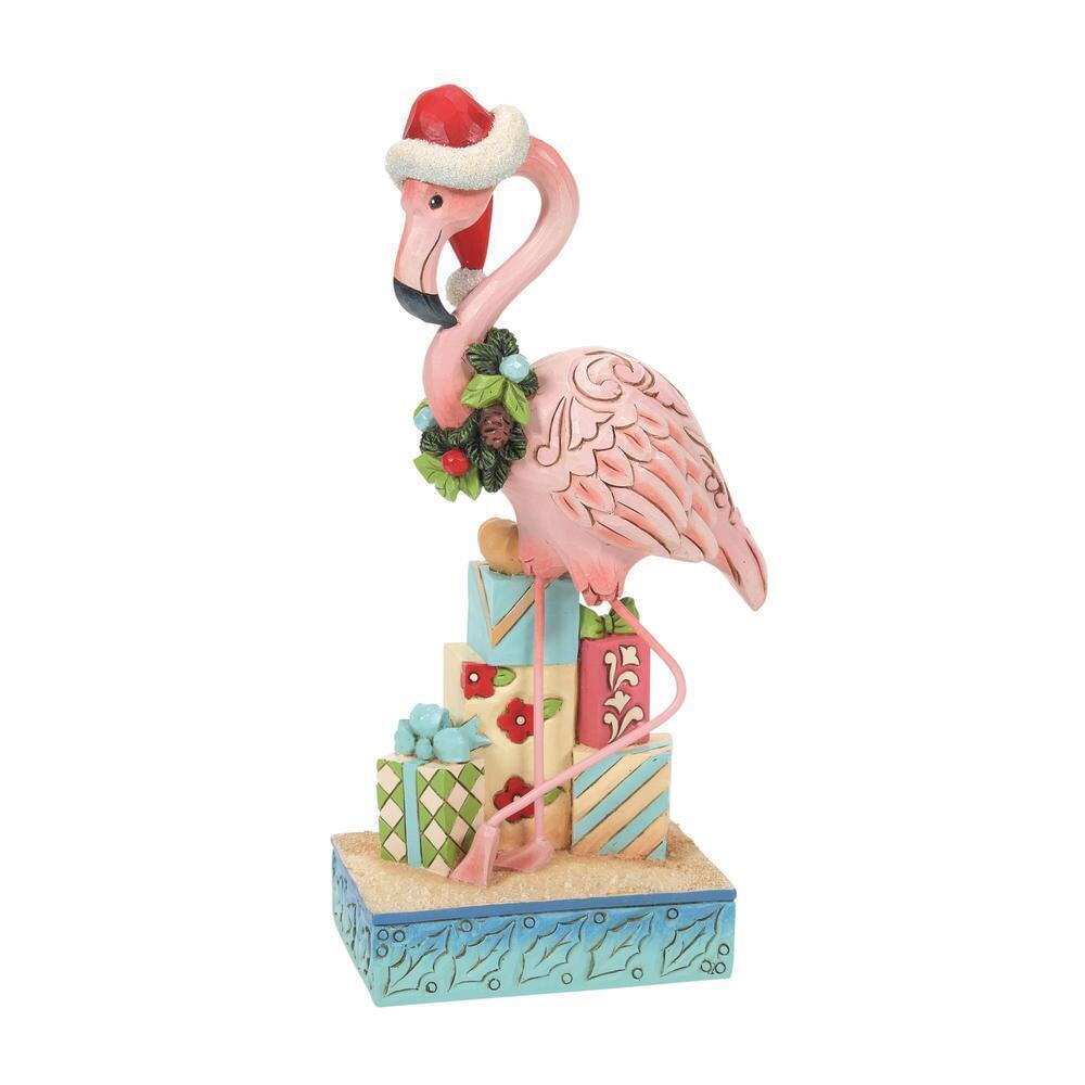 Heartwood Creek Jim Shore Christmas Flamingo