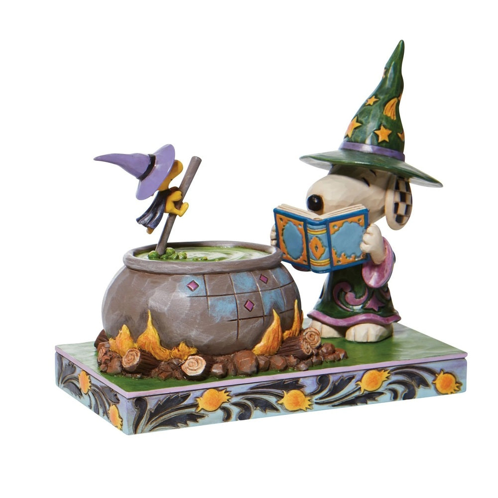 Peanuts by Jim Shore Halloween Witch Snoopy & Woodstock