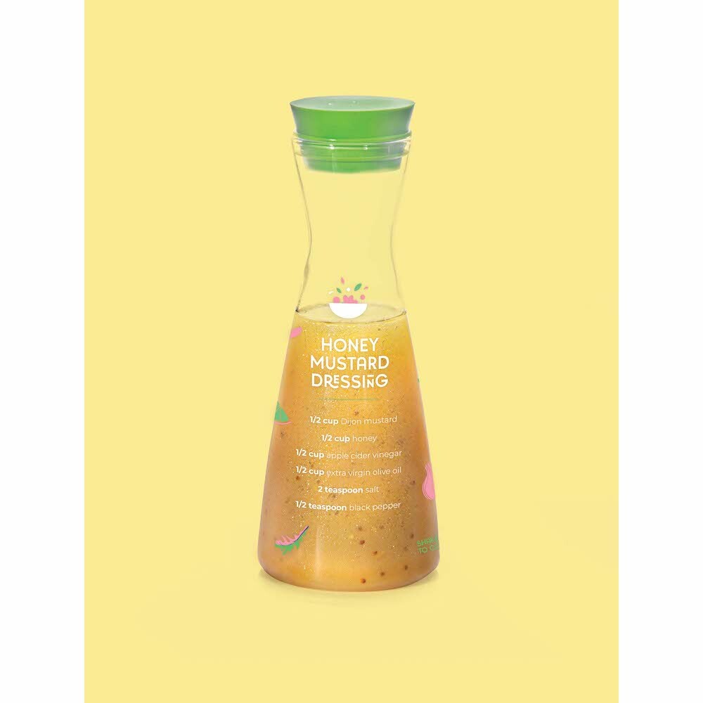 Quirky Kitchen Dreamy Dressings - Salad Dressing Bottle with Recipes