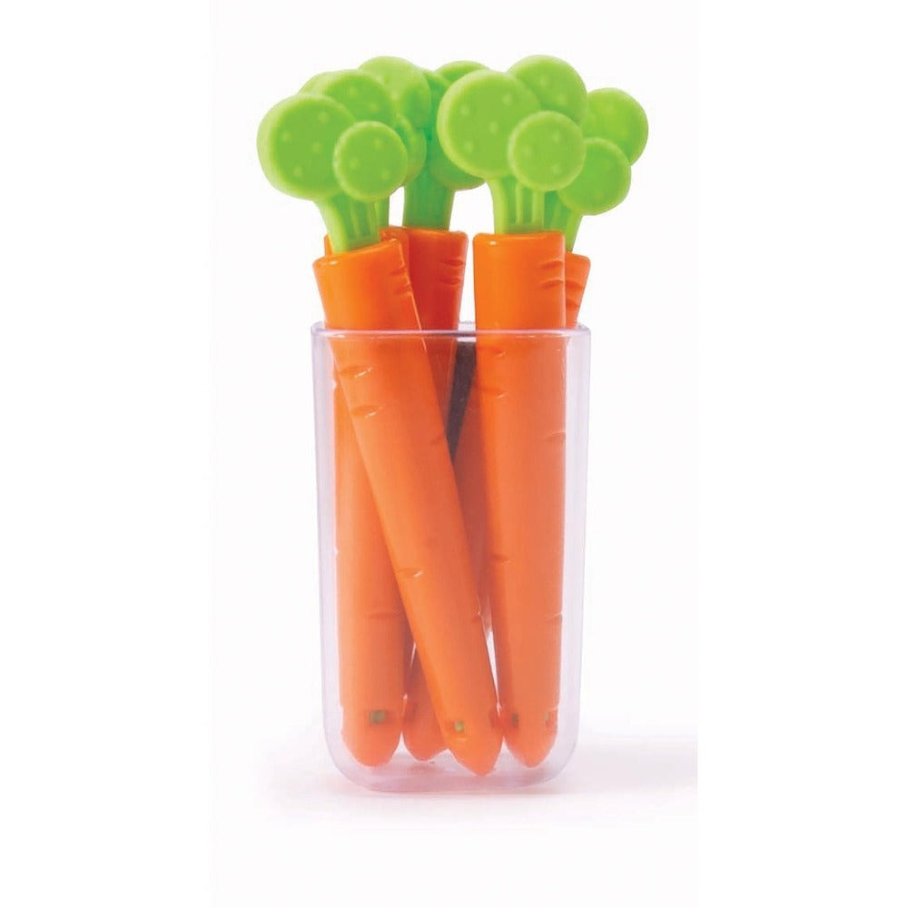 Quirky Kitchen Carrot Bag Clips (Set of 5)
