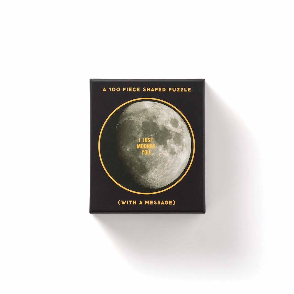 Brass Monkey I Just Mooned You 100 Piece Mini Puzzle