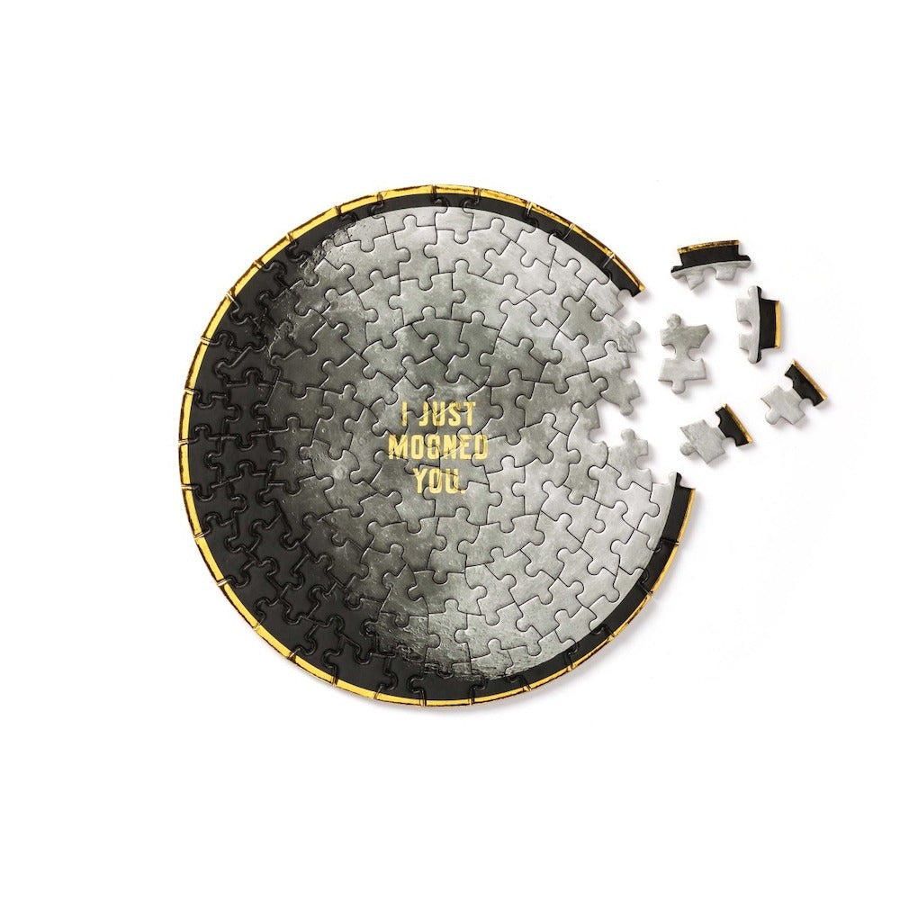 Brass Monkey I Just Mooned You 100 Piece Mini Puzzle