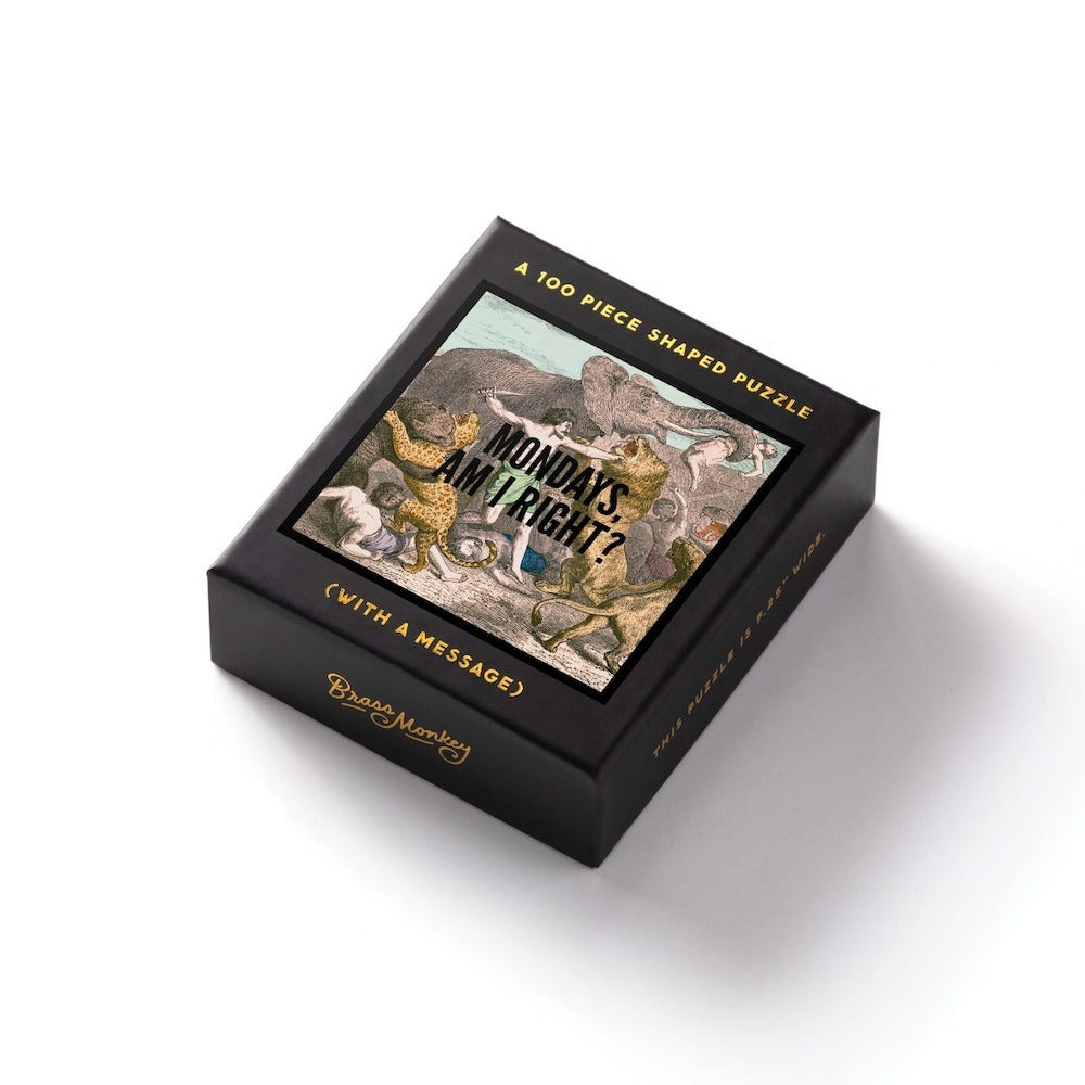 Brass Monkey Mondays, Am I Right? 100 Piece Mini Puzzle