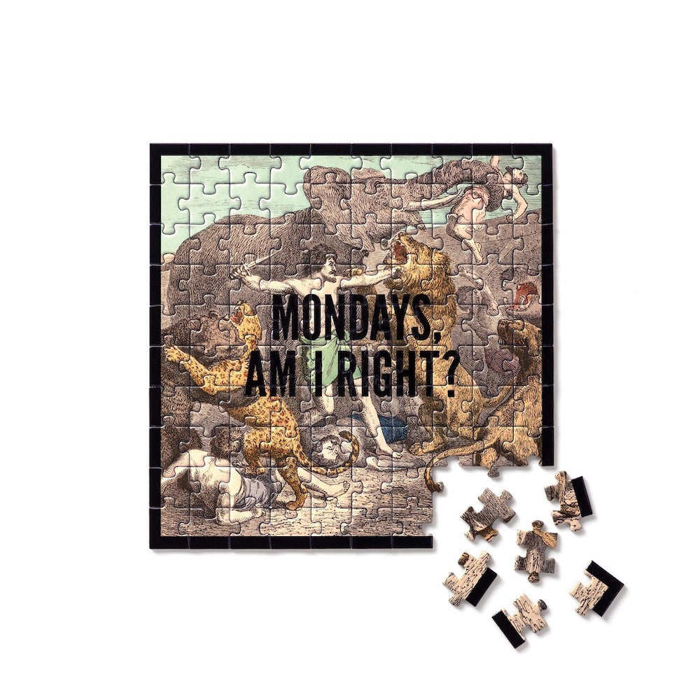 Brass Monkey Mondays, Am I Right? 100 Piece Mini Puzzle
