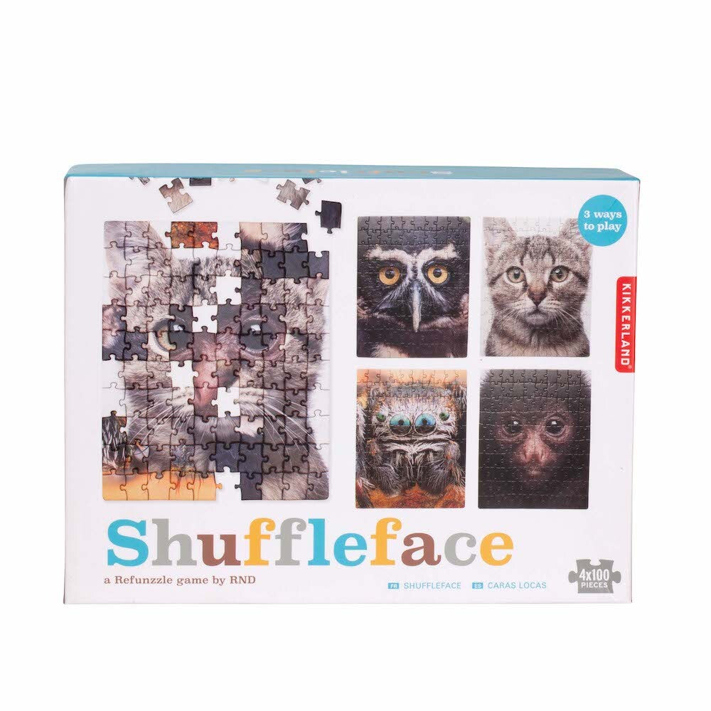 Kikkerland Refunzzle - 4 x 100pcs Puzzle