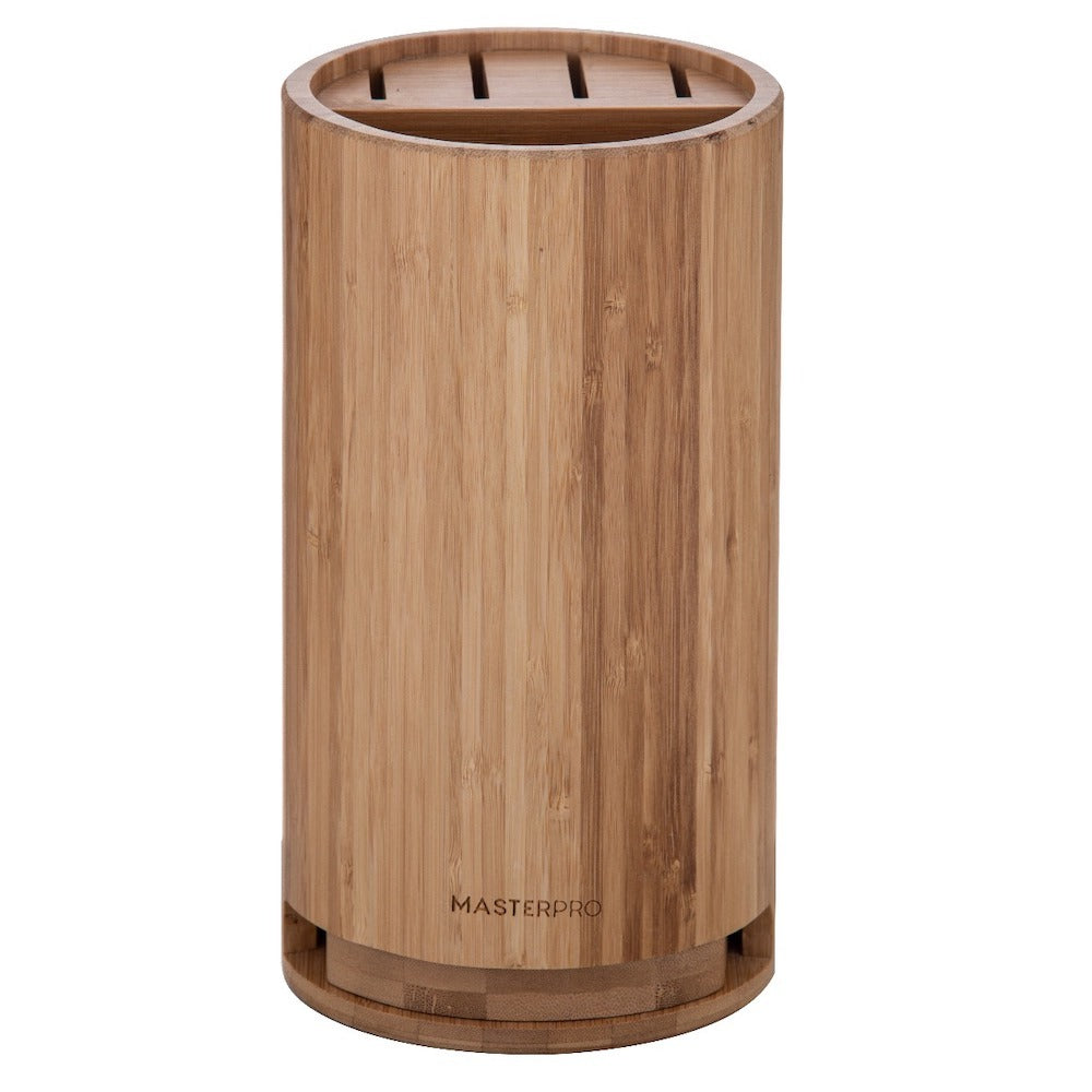 MasterPro Bamboo Knife & Utensil Holder