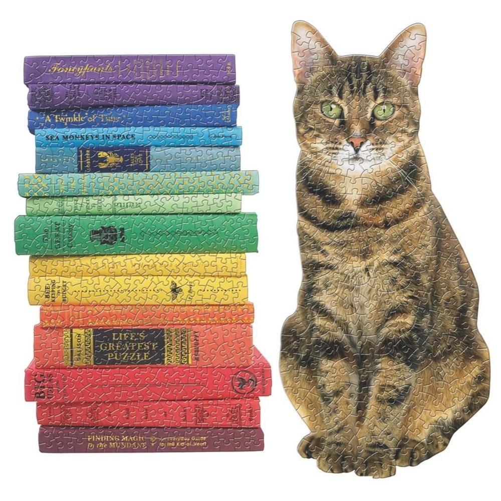 Queen of the Stacks Set of Two Shaped Puzzles 650pcs