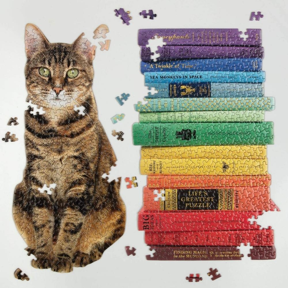 Queen of the Stacks Set of Two Shaped Puzzles 650pcs