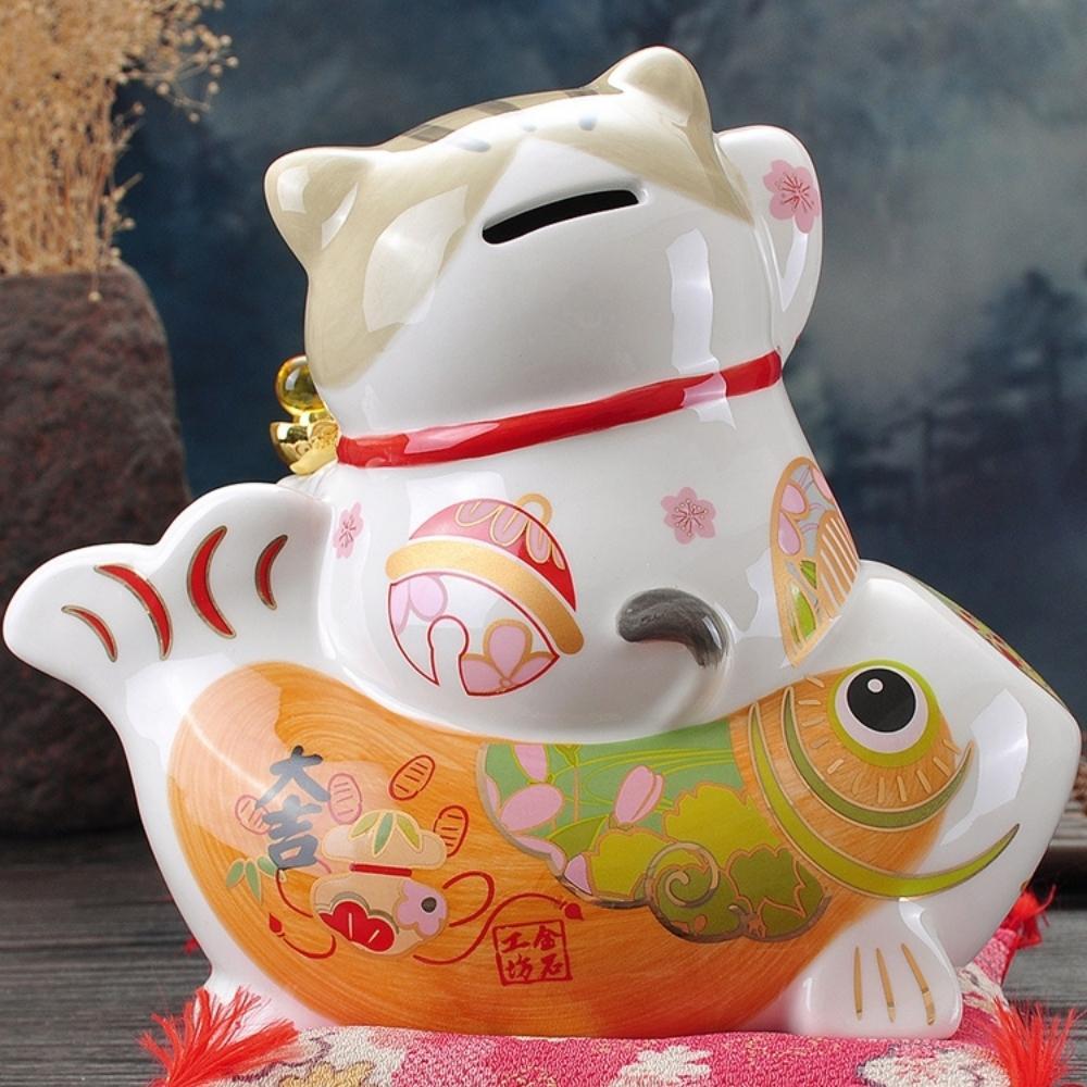 Gold Maneki-Neko Prosperity Ornament 20cm Lucky Cat