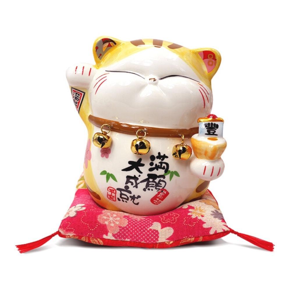 Gold Maneki-Neko Abundance Ornament 15cm Lucky Cat