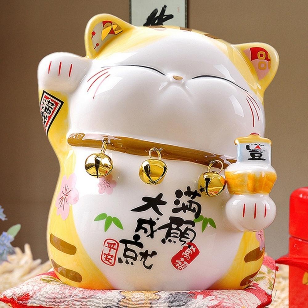 Gold Maneki-Neko Abundance Ornament 15cm Lucky Cat