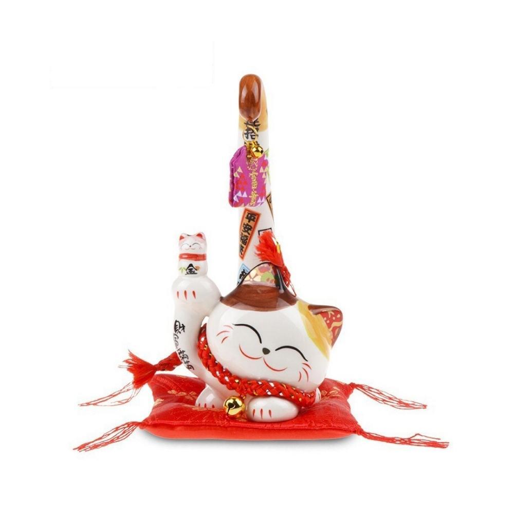 Maneki-Neko Blessed Fortune Ornament 16cm Lucky Cat