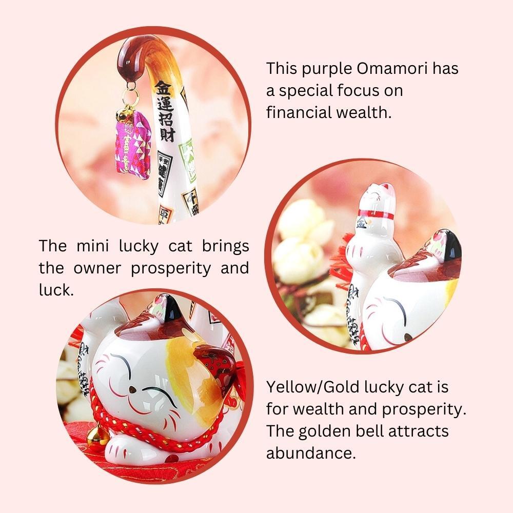Maneki-Neko Blessed Fortune Ornament 16cm Lucky Cat