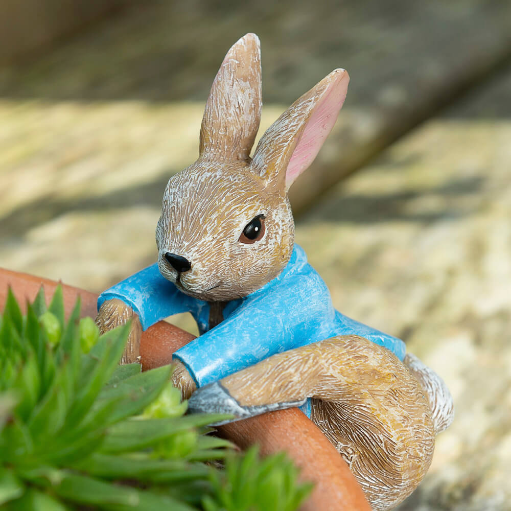 Jardinopia Pot Buddies Beatrix Potter Peter Rabbit Climbing into Pot