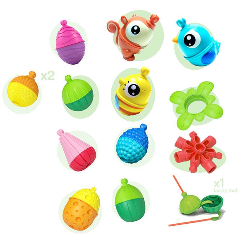 Lalaboom Animals Beads & Accessories Gift Set 25 Pcs