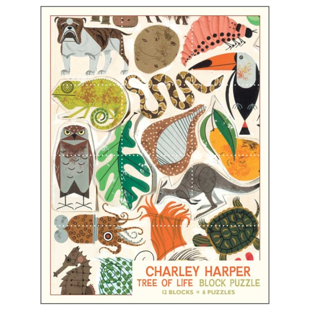 Charley Harper Tree of Life Block Puzzle