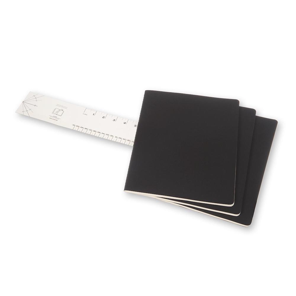 Moleskine Cahier Notebook  Ruled Extra Extra Large Black (Set of 3)