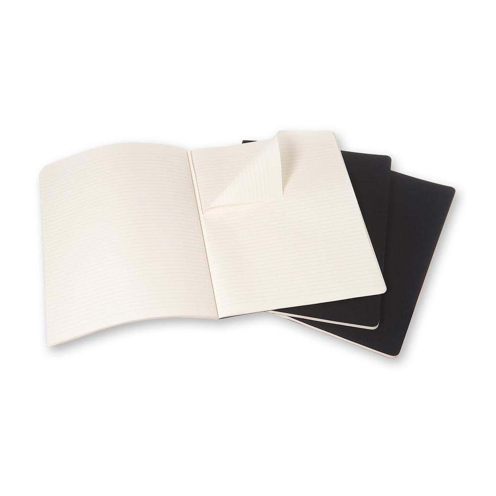 Moleskine Cahier Notebook  Ruled Extra Extra Large Black (Set of 3)