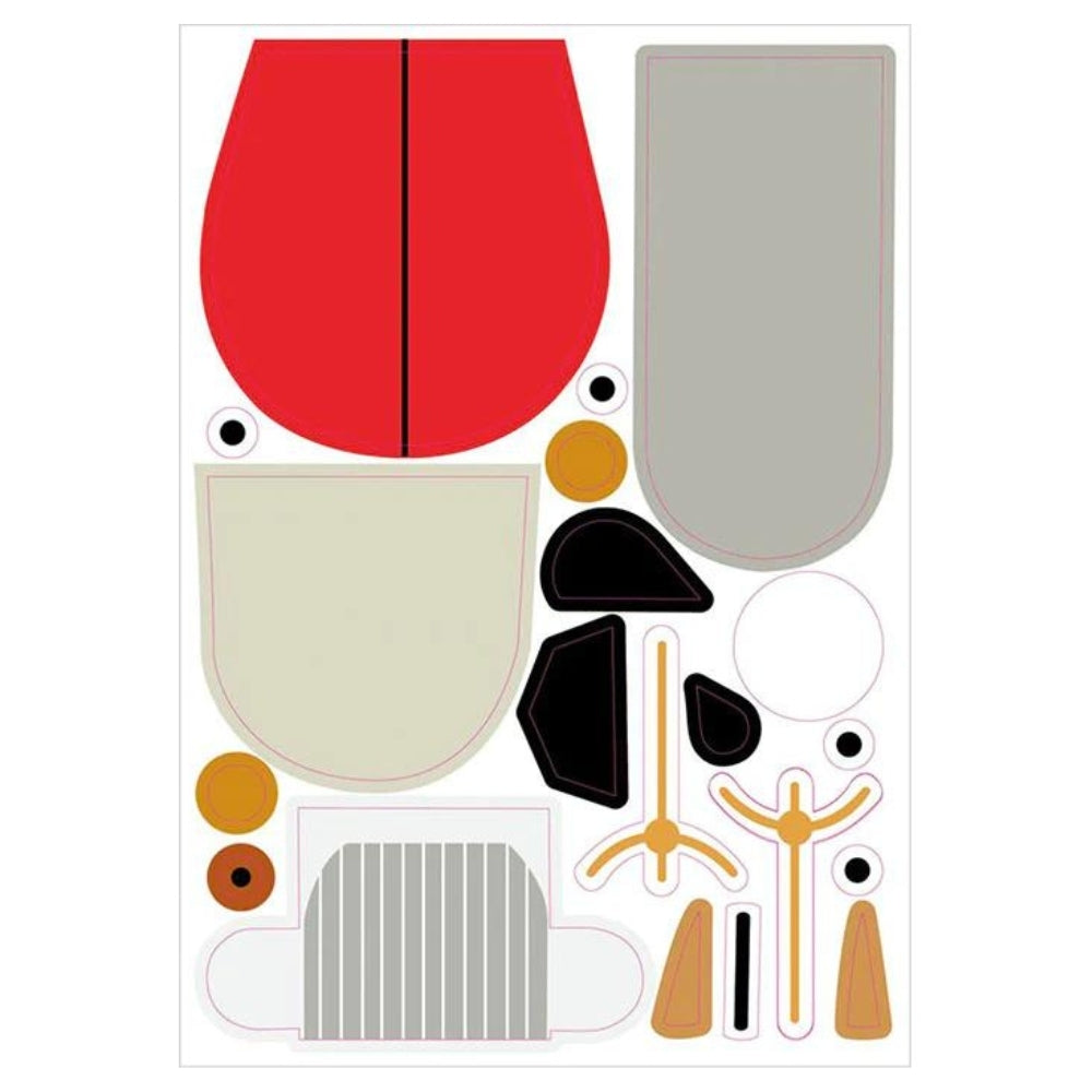 Charley Harper's Sticky Critters - Animal Sticker Kit