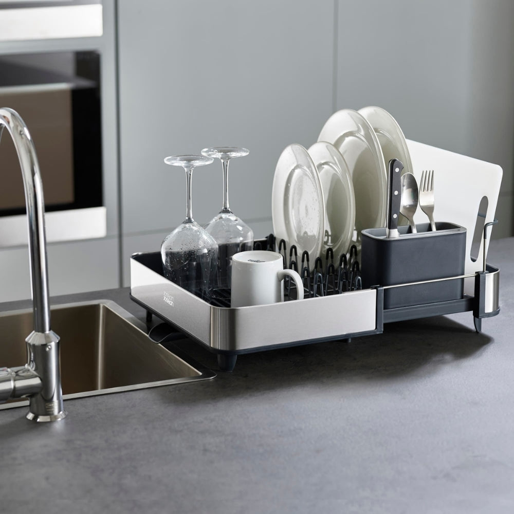 Joseph Joseph Extend Steel Dish Rack Grey