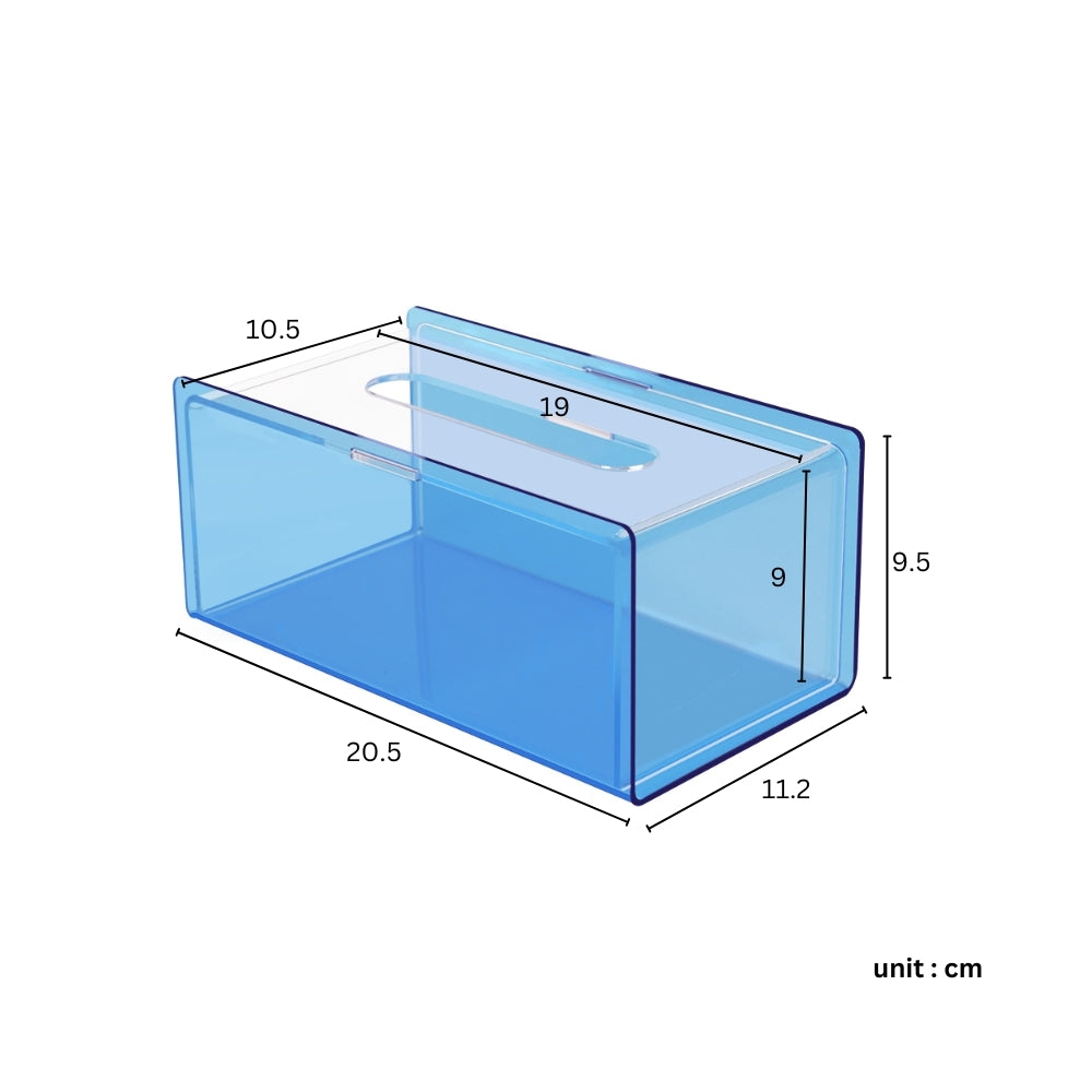 Aurora Acrylic Table Top Tissue Box