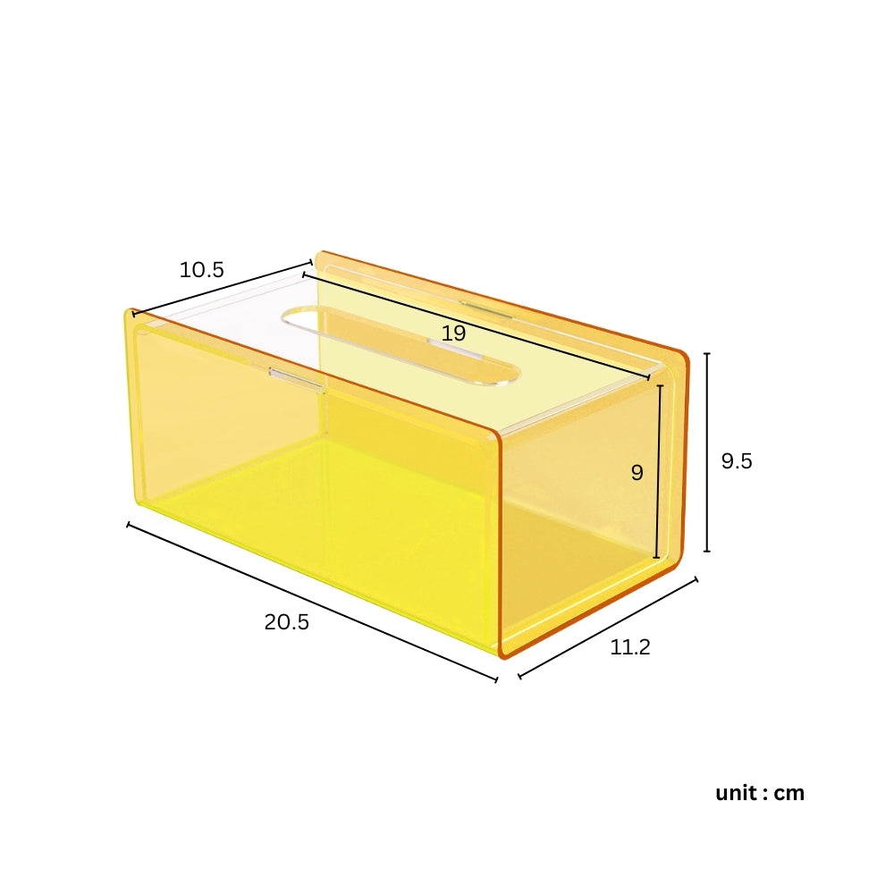 Aurora Acrylic Table Top Tissue Box