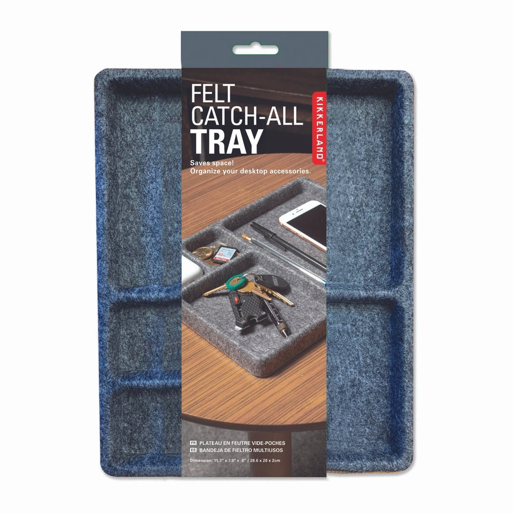 Kikkerland Felt Catch-All Tray