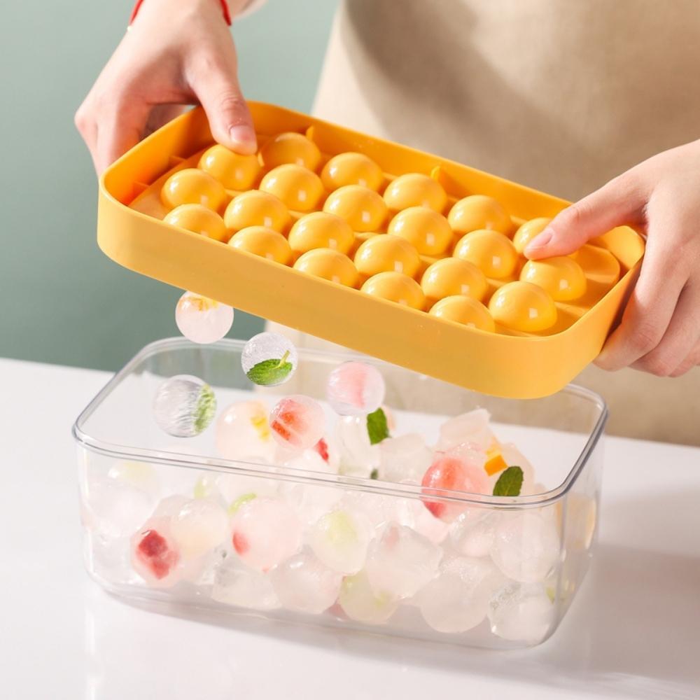 22 Round Ice Ball Maker Tray with Lid