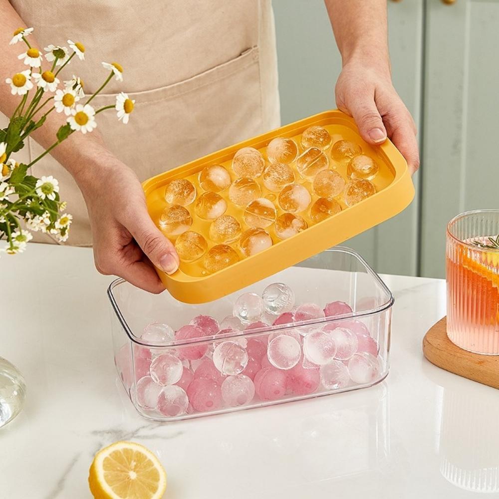 22 Round Ice Ball Maker Tray with Lid