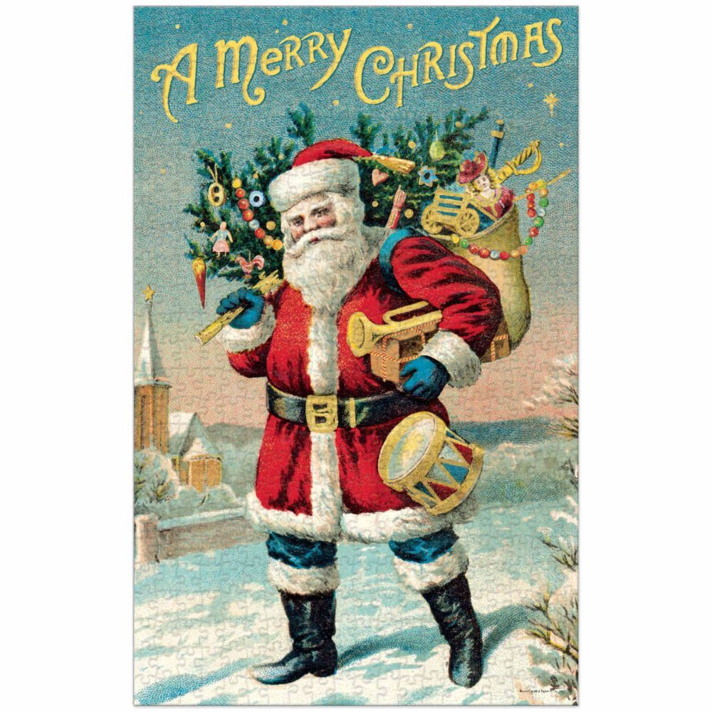 Cavallini Vintage Puzzle Santa Claus 500 piece