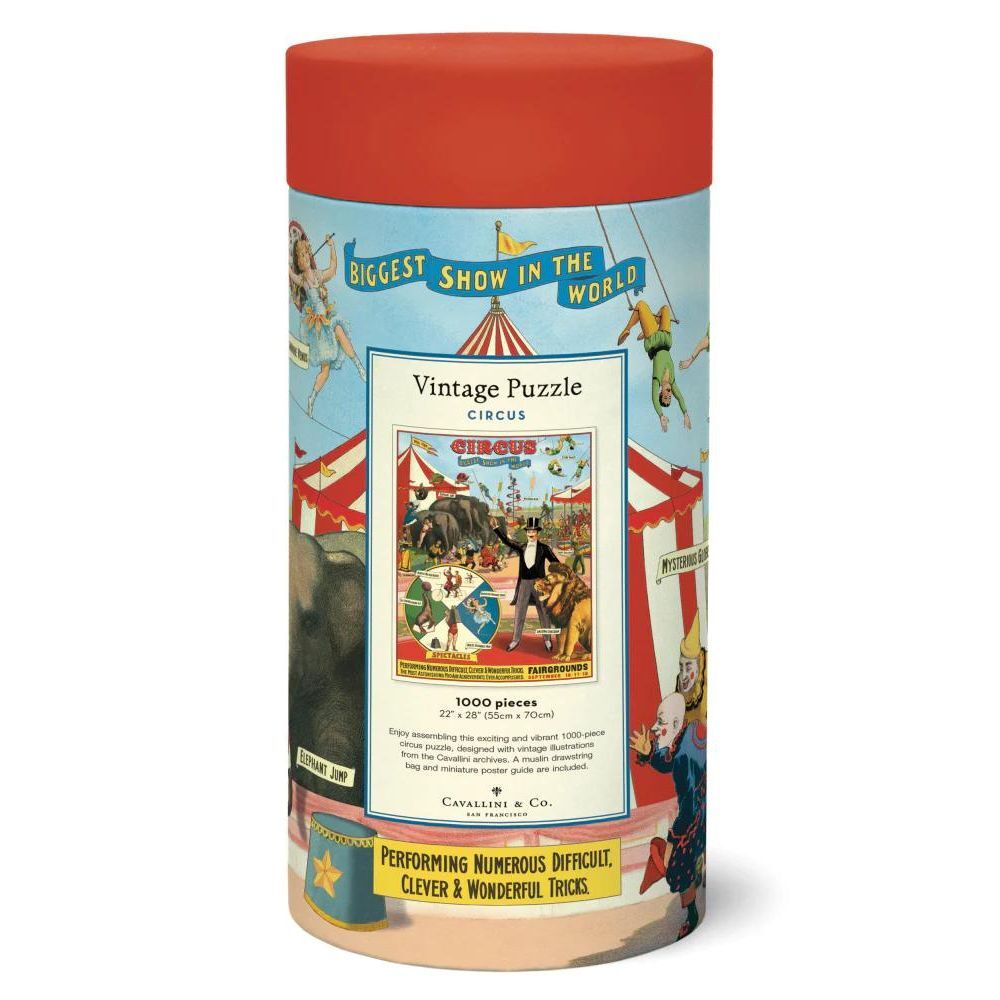Cavallini Vintage Puzzle Circus 1000 piece