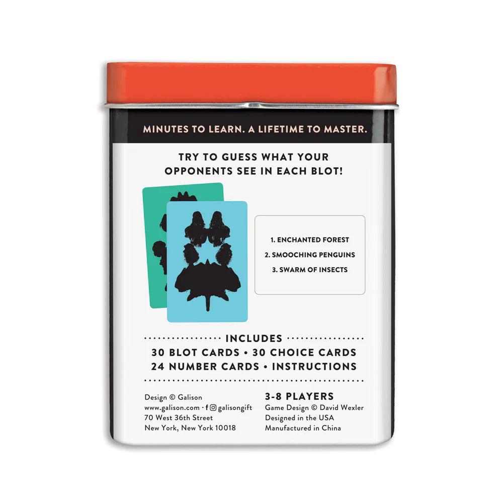 Galison Games in Tin - Blots Card Game