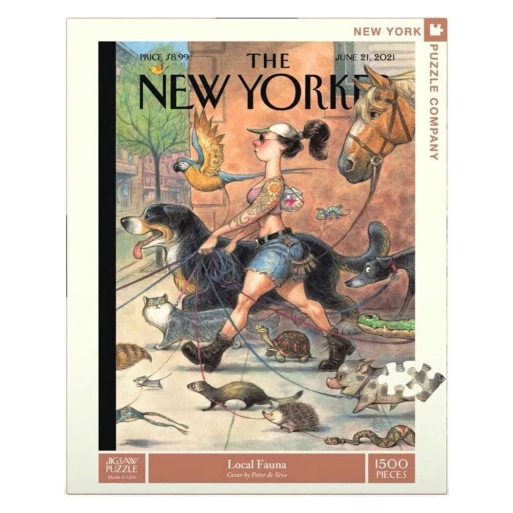 The New Yorker Local Fauna 1500 Piece Puzzle