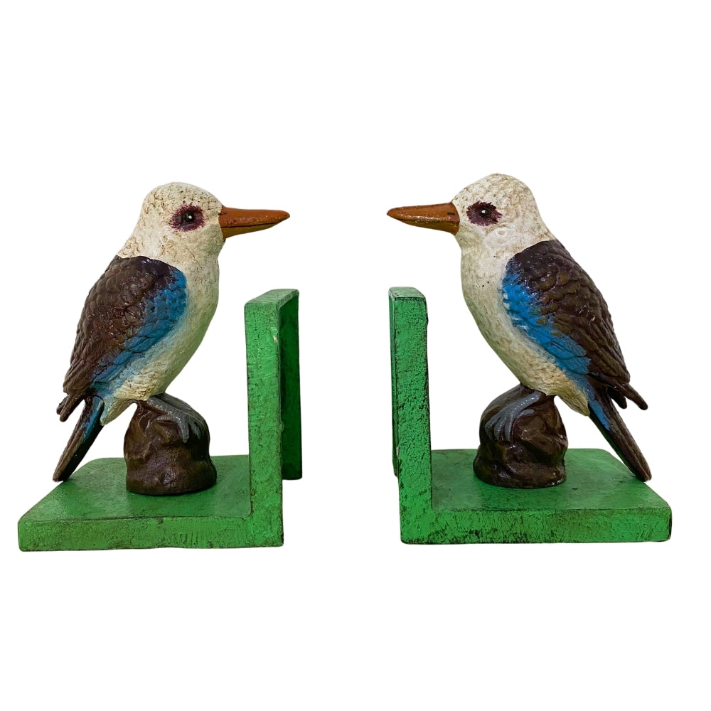 Cast Iron Kookaburra Bookends
