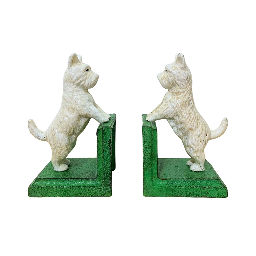 Cast Iron Westie Bookends