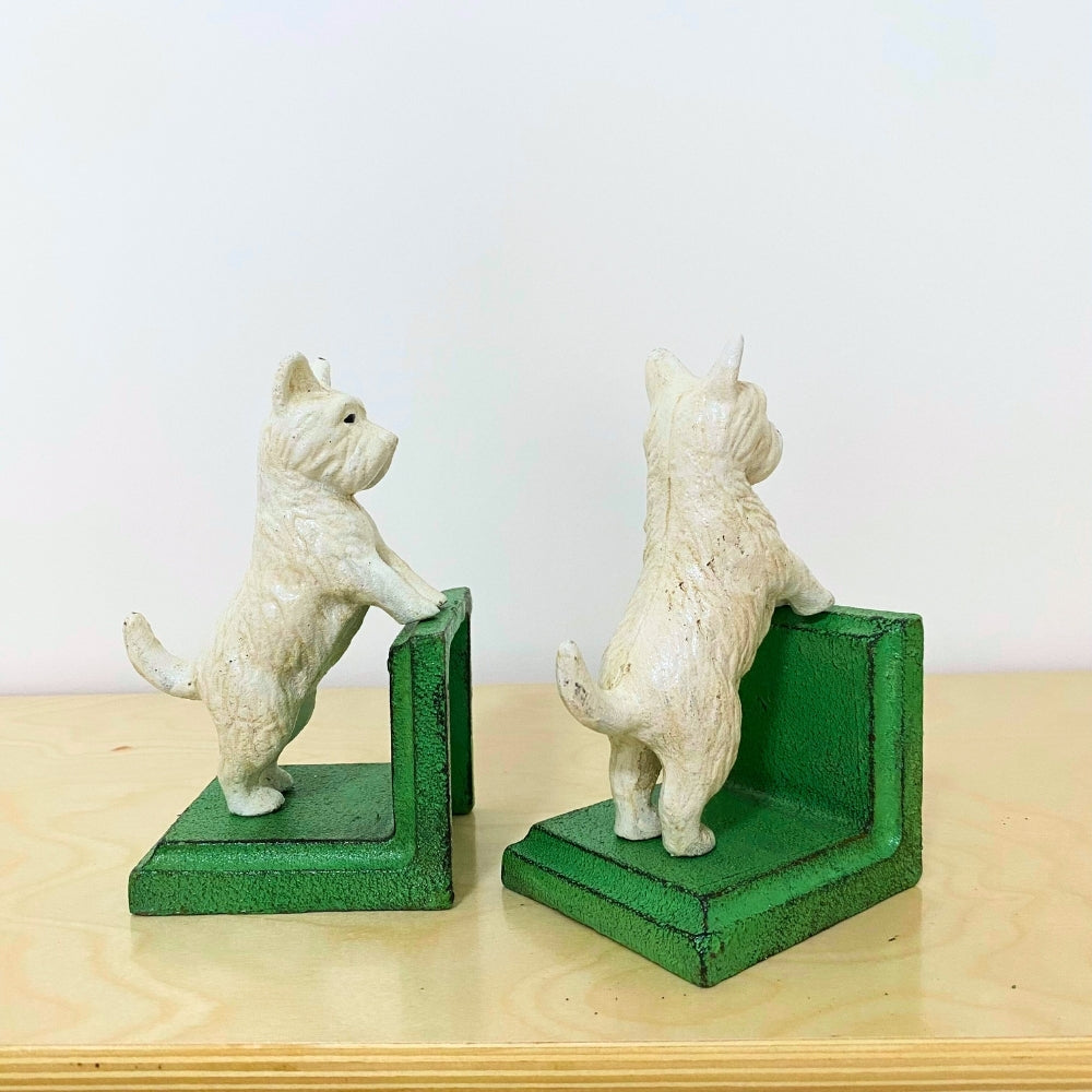 Cast Iron Westie Bookends